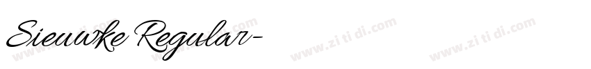 Sieuwke Regular字体转换 Sieuwke Regular字体转换